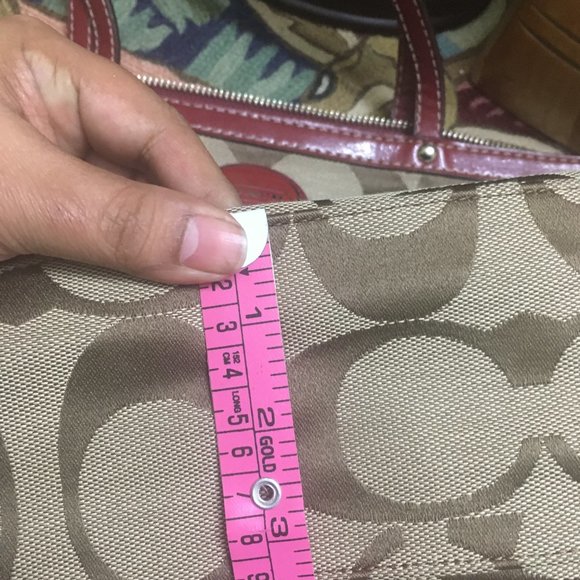 Authentic Coach Signature Striped Tote Bag - Picture 14 of 16